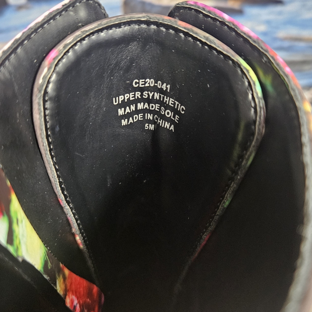 Dolls Kill ClubExx Vibrant Acid Sunrise Tie-Dye Lace Up‎ Platform Boots, 5 - Picture 5 of 9